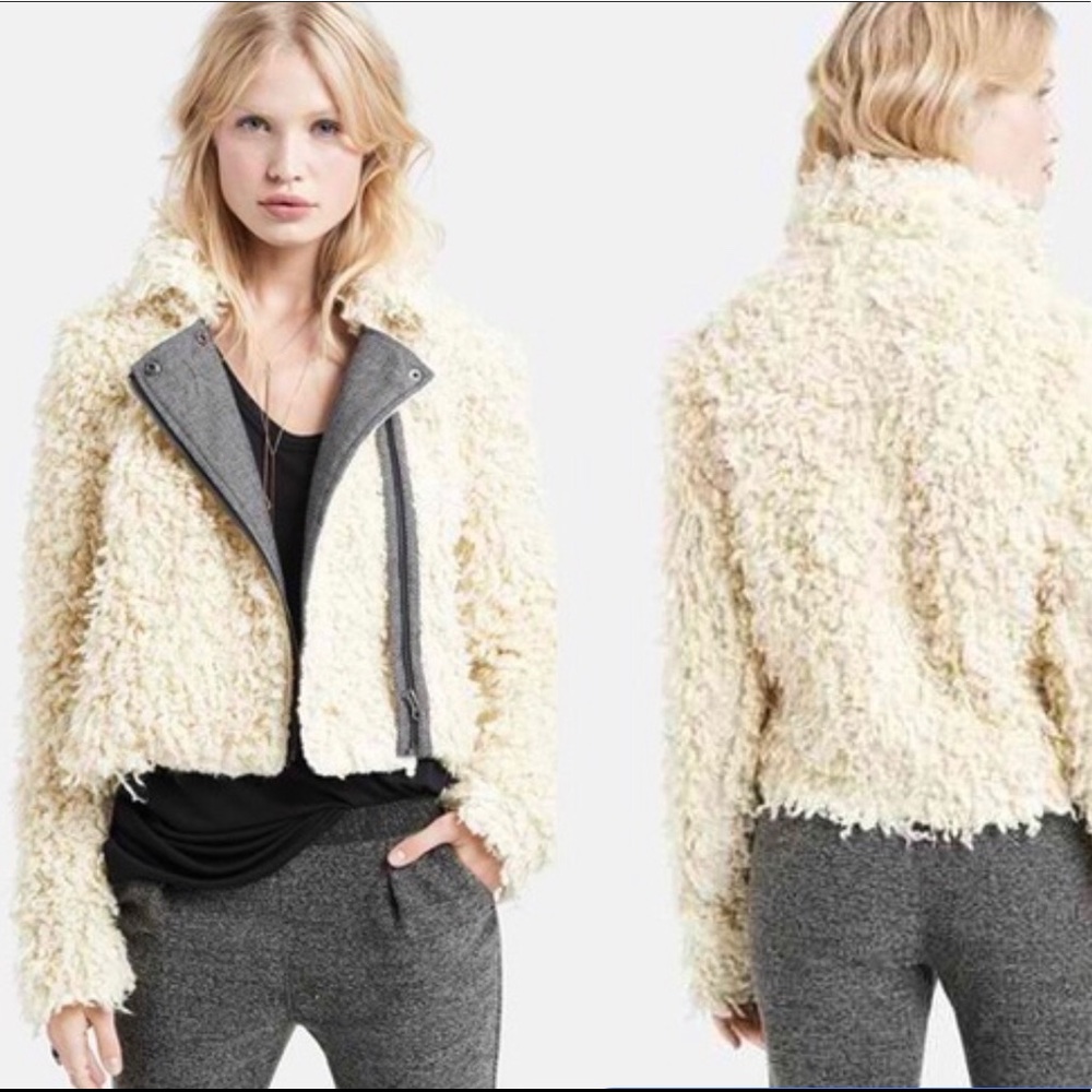 Free people Sherpa Motto coat